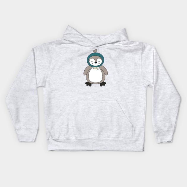 Cute penguin from Crash Landing on You Kids Hoodie by cutedrivers